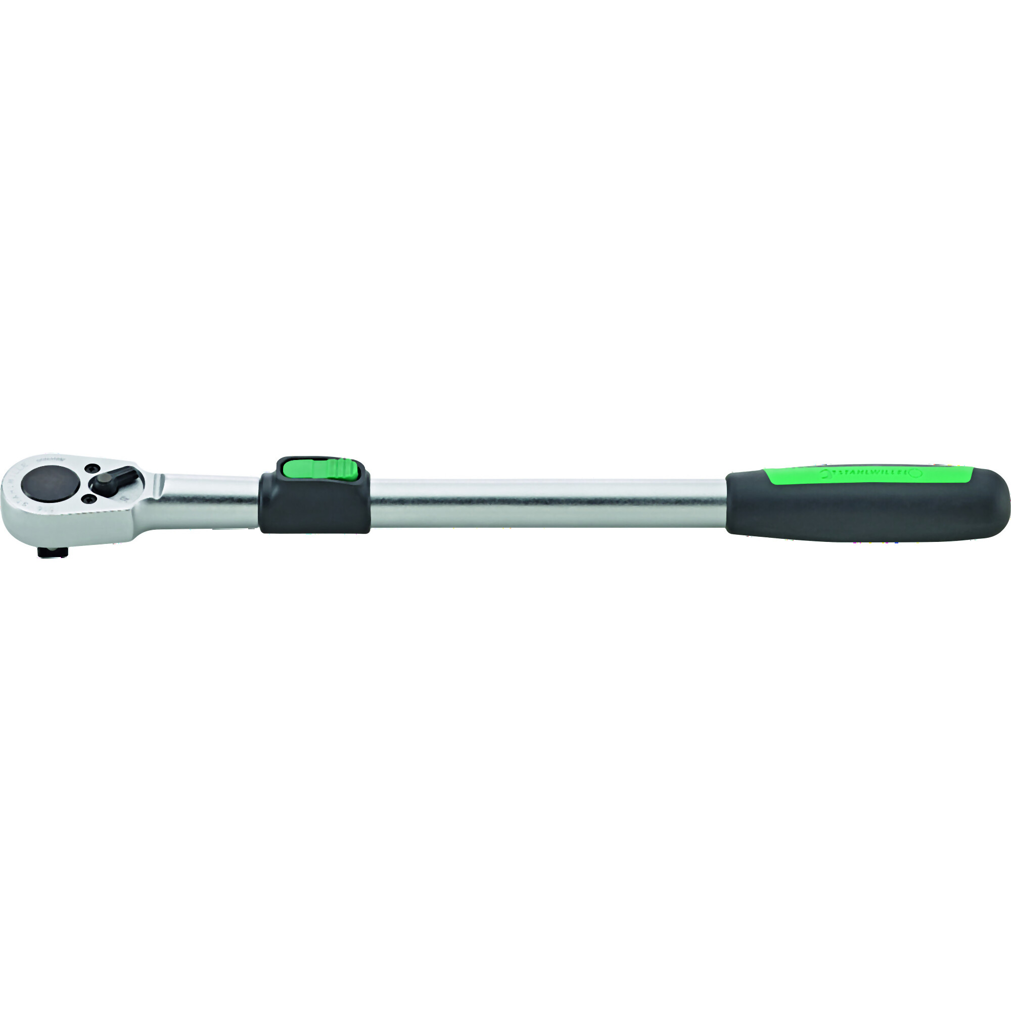 Stahlwille Telescopic Ratchet — 1/2in. Square Drive, 410–630mm Length, Reversible, Model# 516